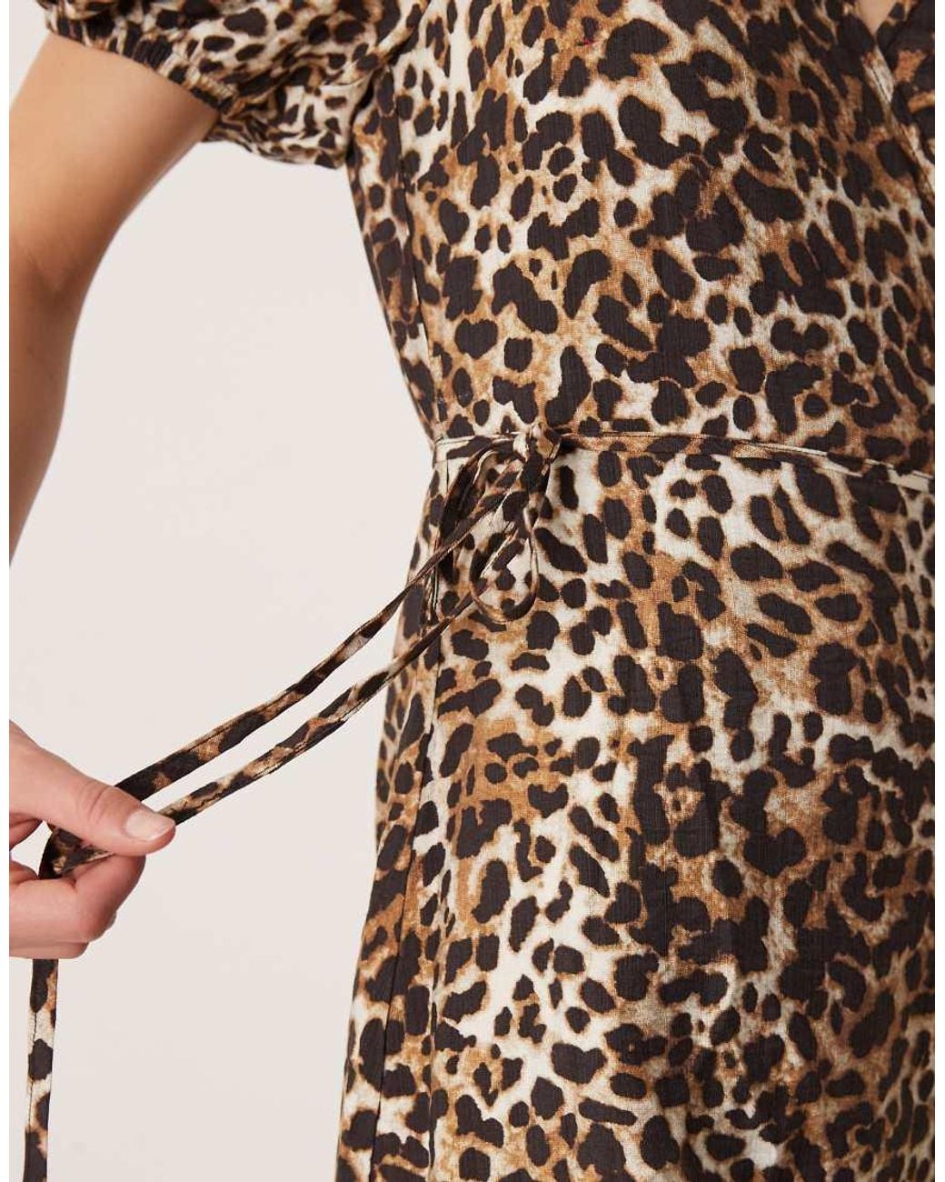 Glamorous Natural Wrap Mini Dress