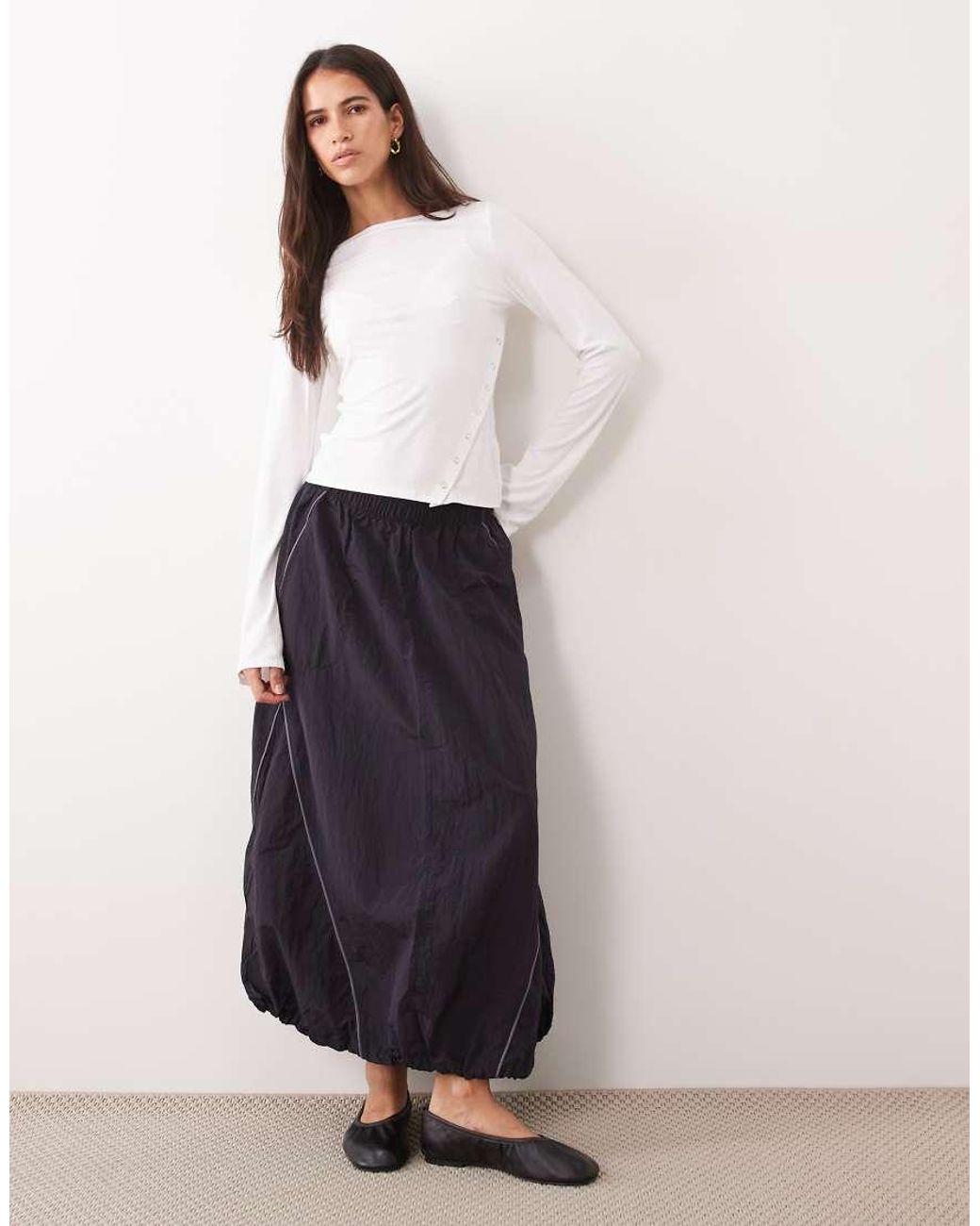 New Balance White Sport Legacy Skirt