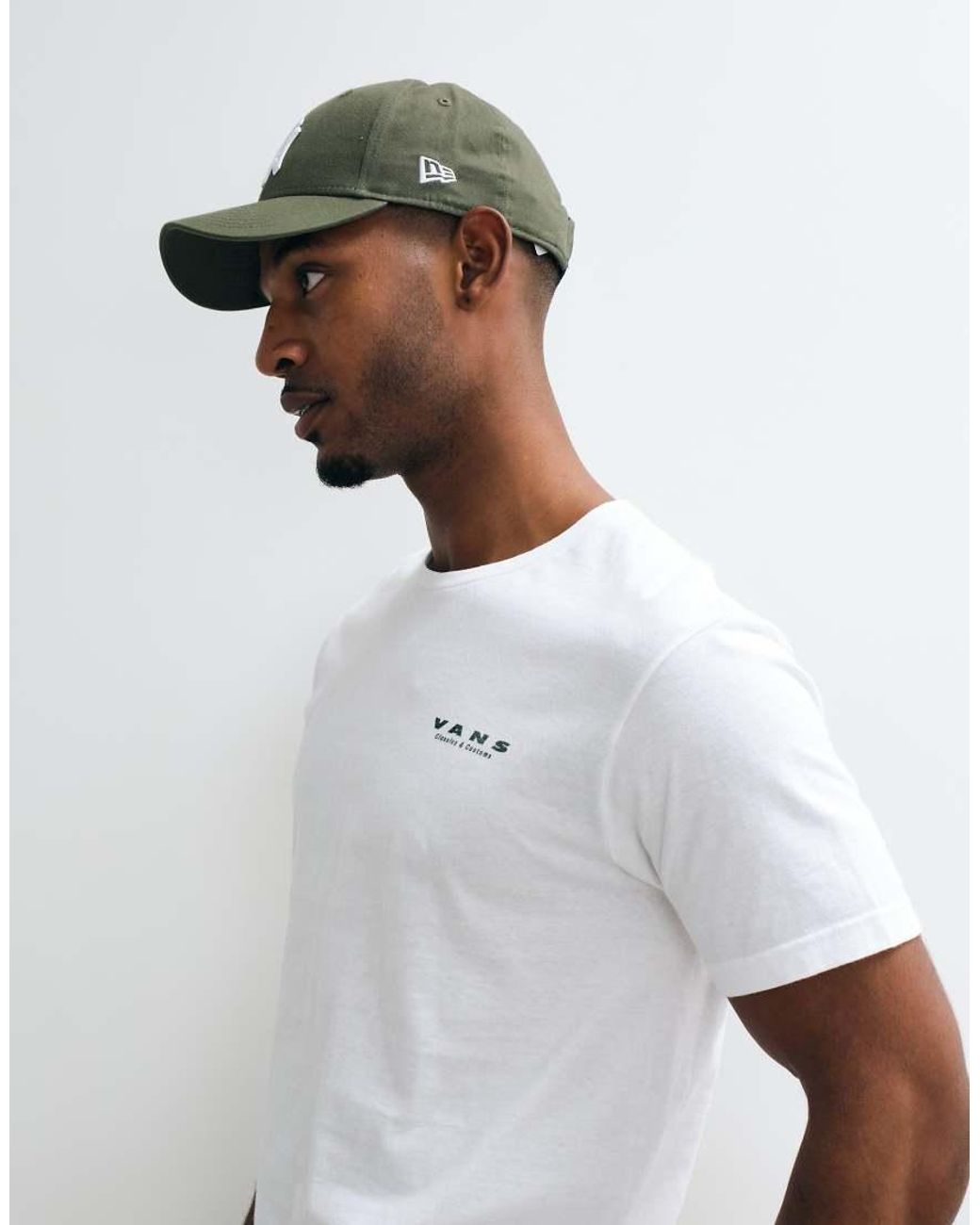 Vans White Take A Ride Short Sleeve T-Shirt for men