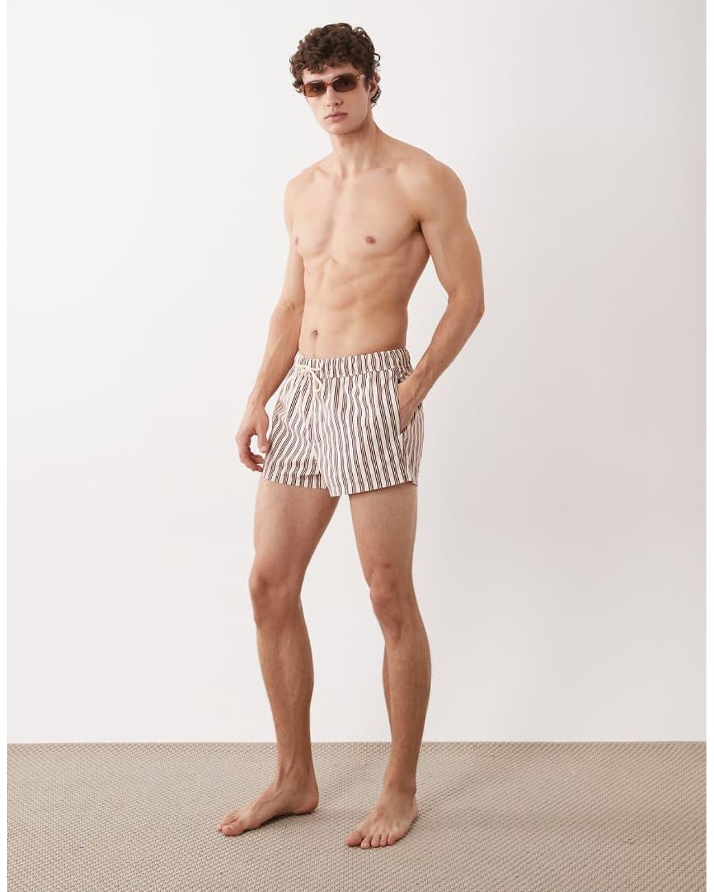 ASOS White Swim Shorts for men