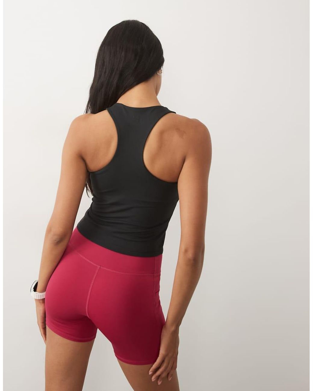 4505 Red Icon Racer Back Tank Top With Inner Bra And Removable Padding