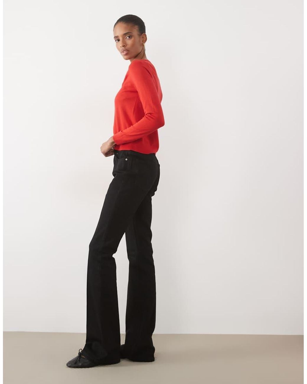 ASOS Red Asos Design Tall Bootcut Flare Jean