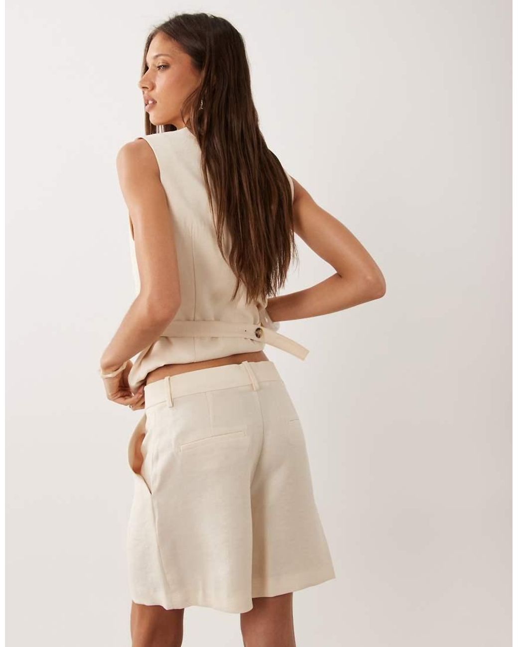 Mango Natural Napoli Bermuda Short Co-ord