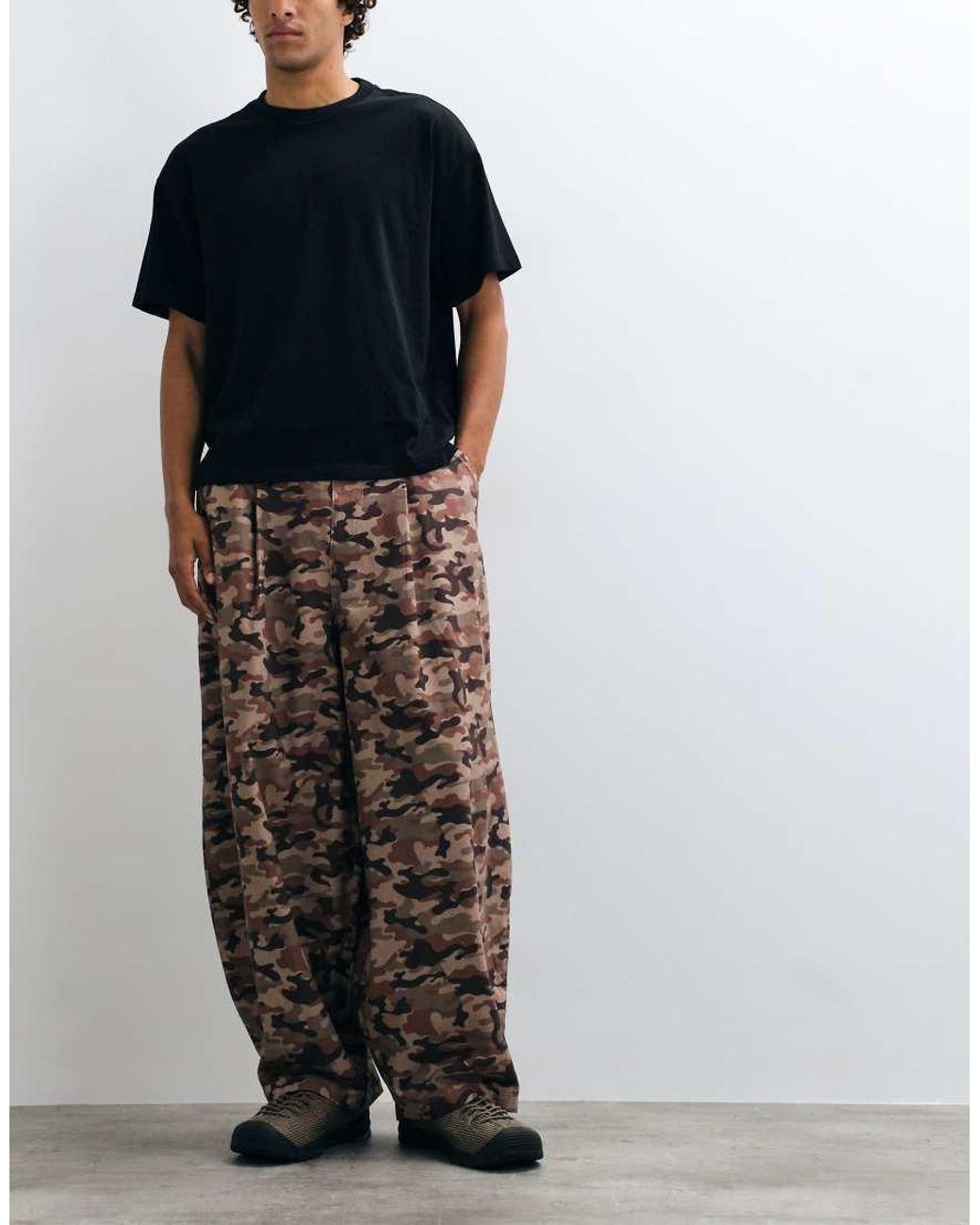 Collusion Black Xl Balloon Trouser for men