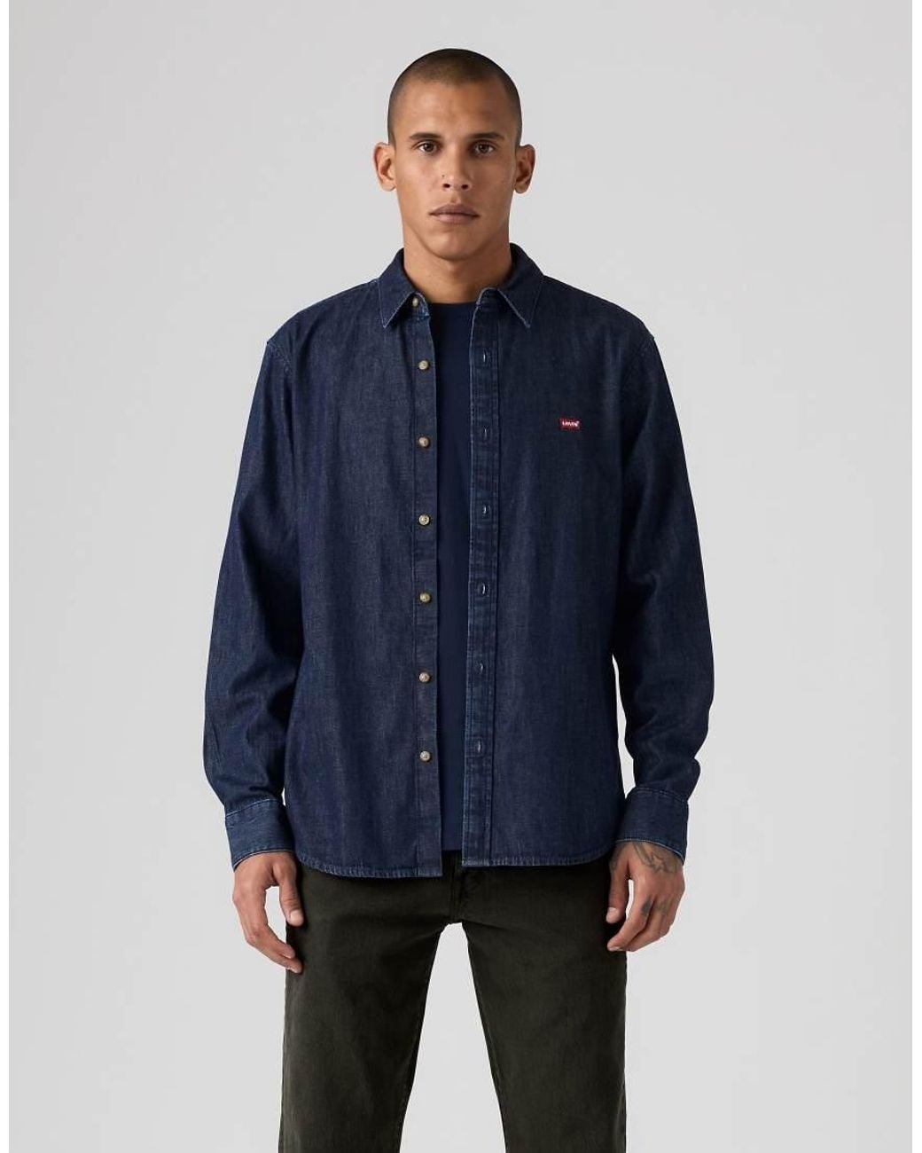 Levi's Blue Battery Housemark Standard Shirt for men