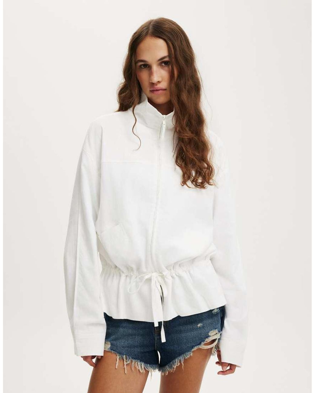 Cotton On White Knox Summer Parka Jacket