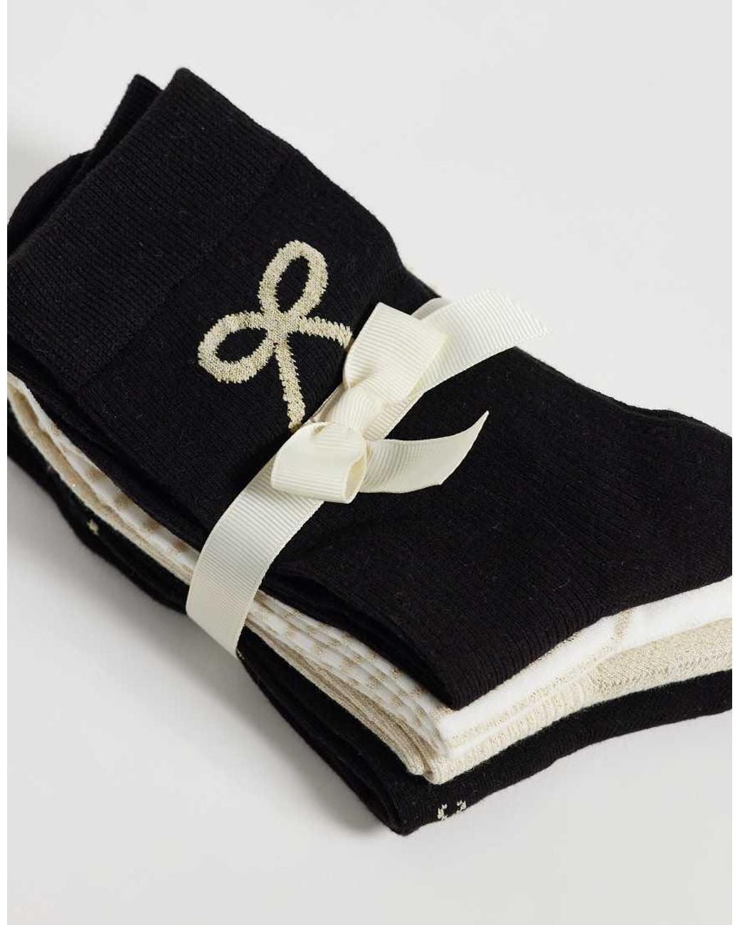 Lindex White 4 Pack Socks