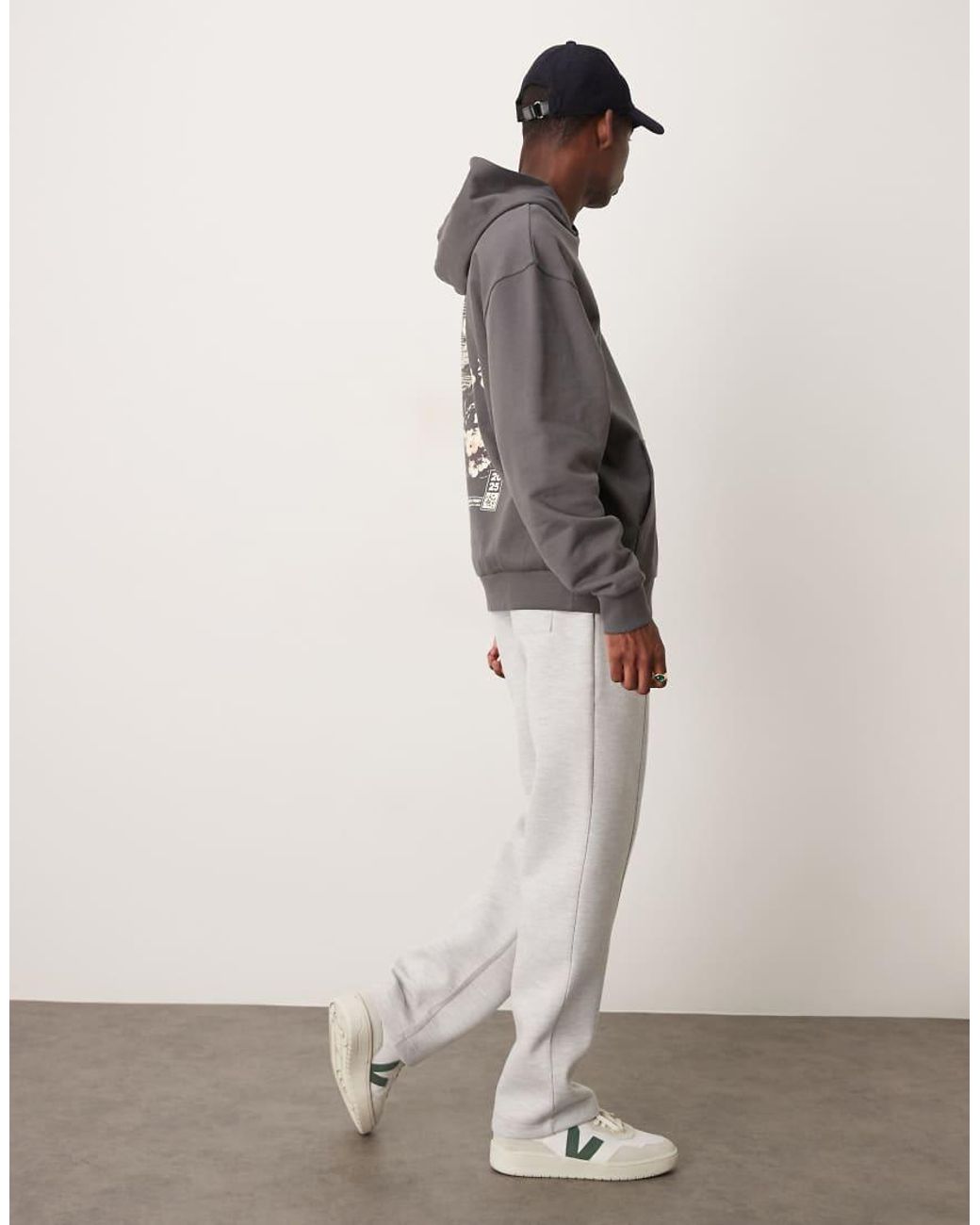 ASOS Gray Heavyweight Straight jogger for men