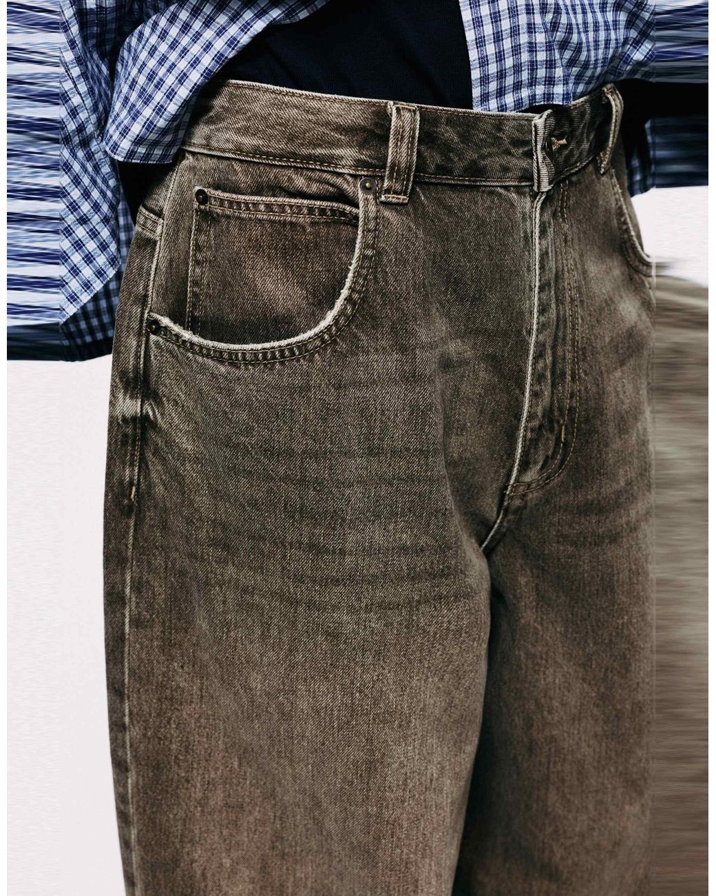 Jean wide leg Pull&Bear pour homme en coloris Blue