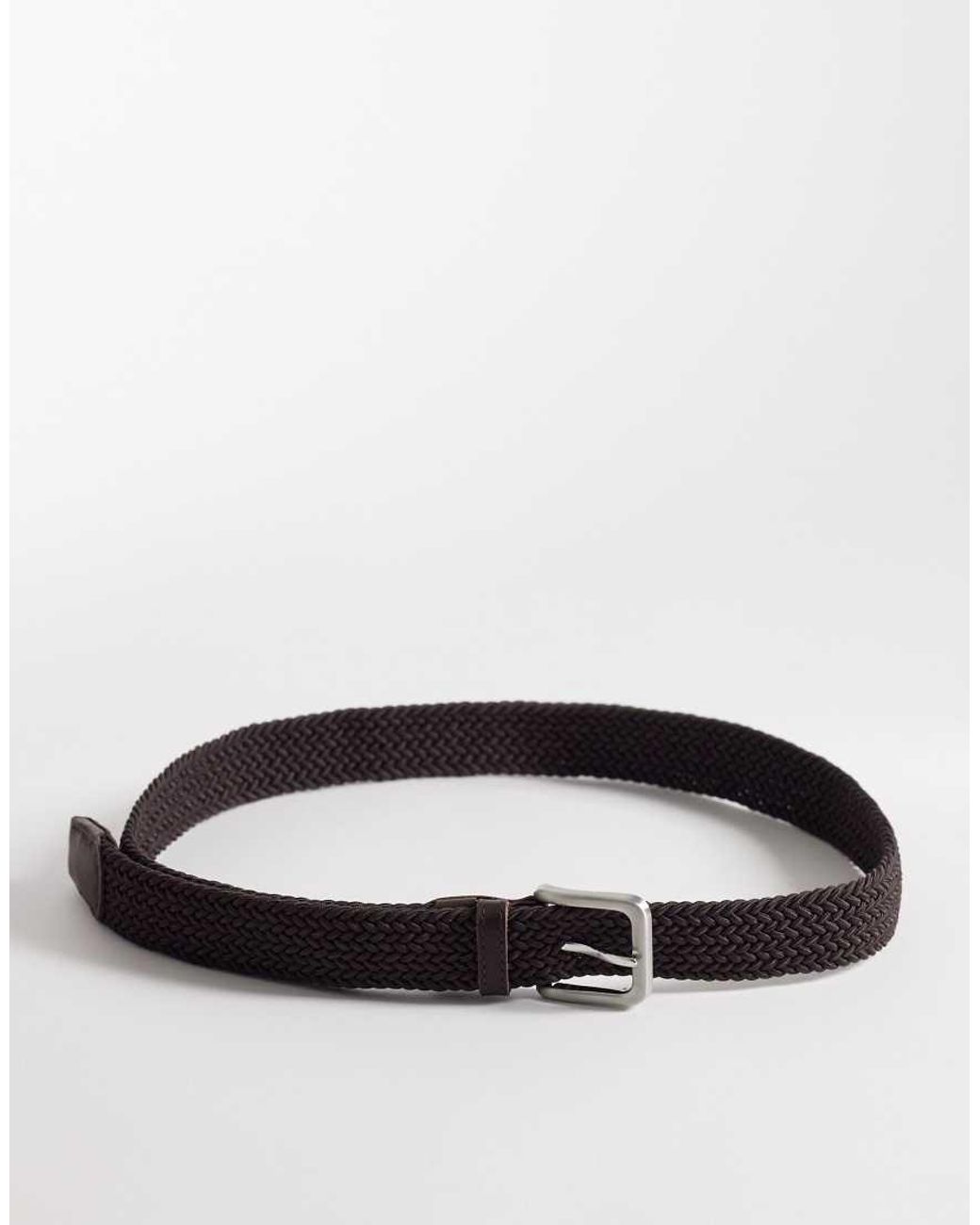 Jack & Jones Brown Woven Belt for men