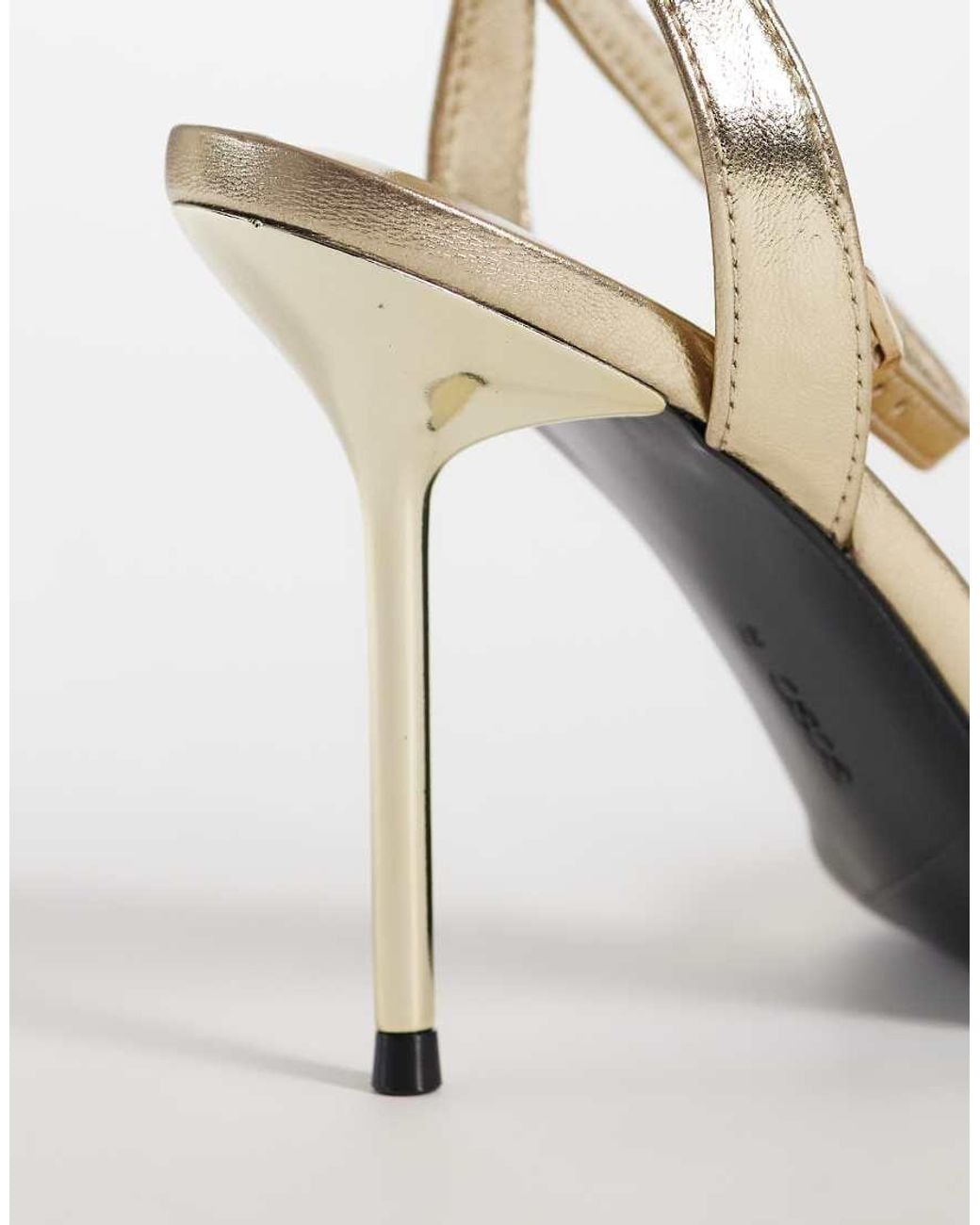 ASOS White Nemi Barely There Heeled Sandals