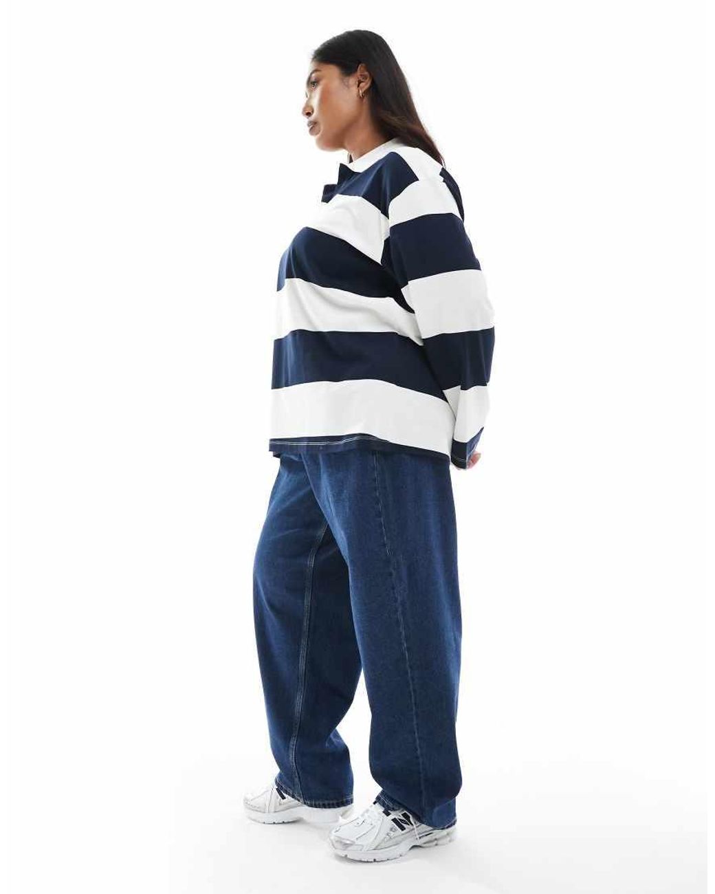 Vero Moda Blue Barrel Leg Jeans