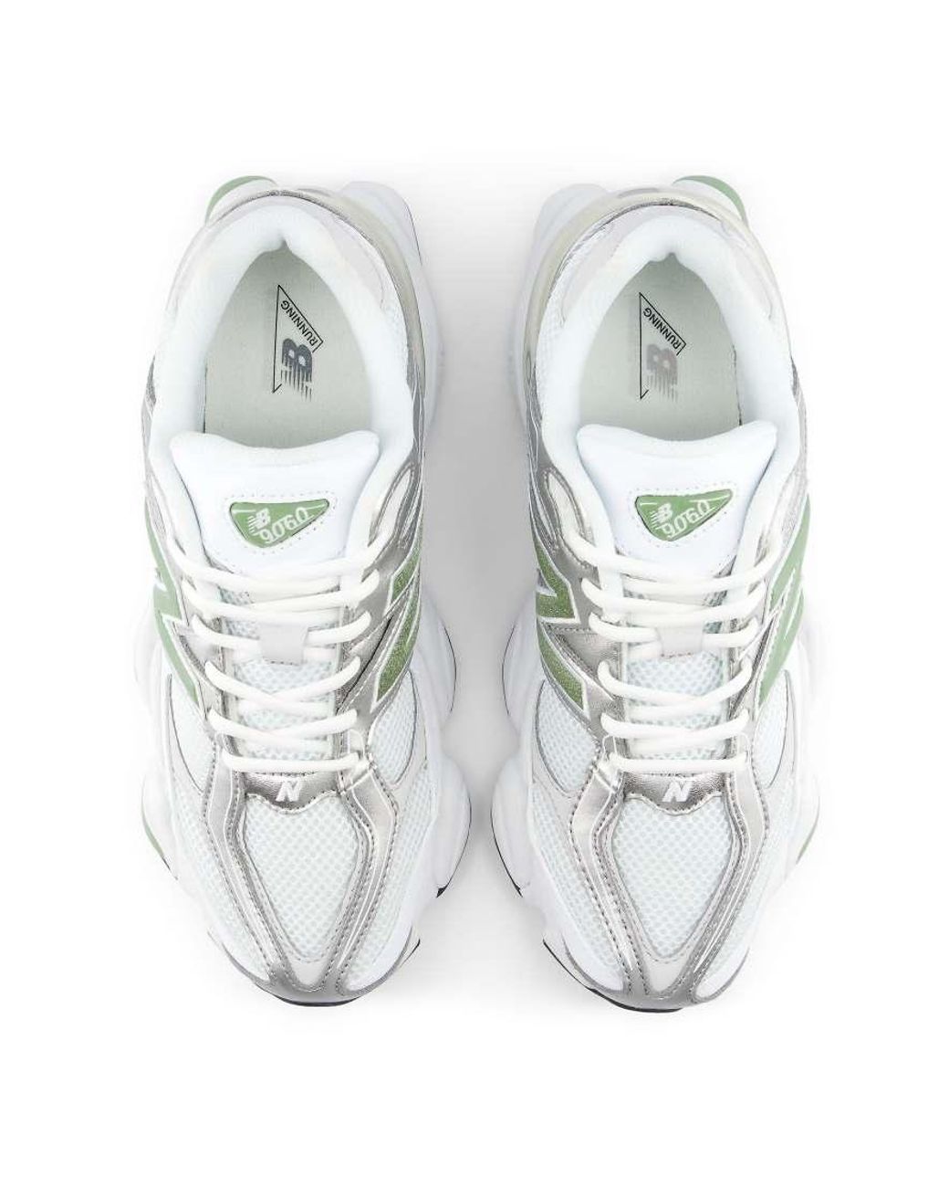 New Balance White 9060 Trainers