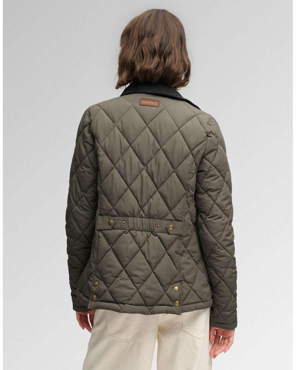 Superdry Gray Cord Trimmed Liner Jacket