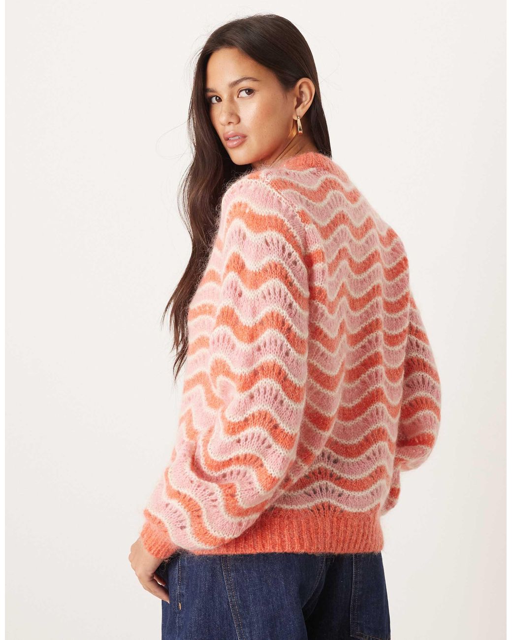 Pull en maille Y.A.S en coloris Orange