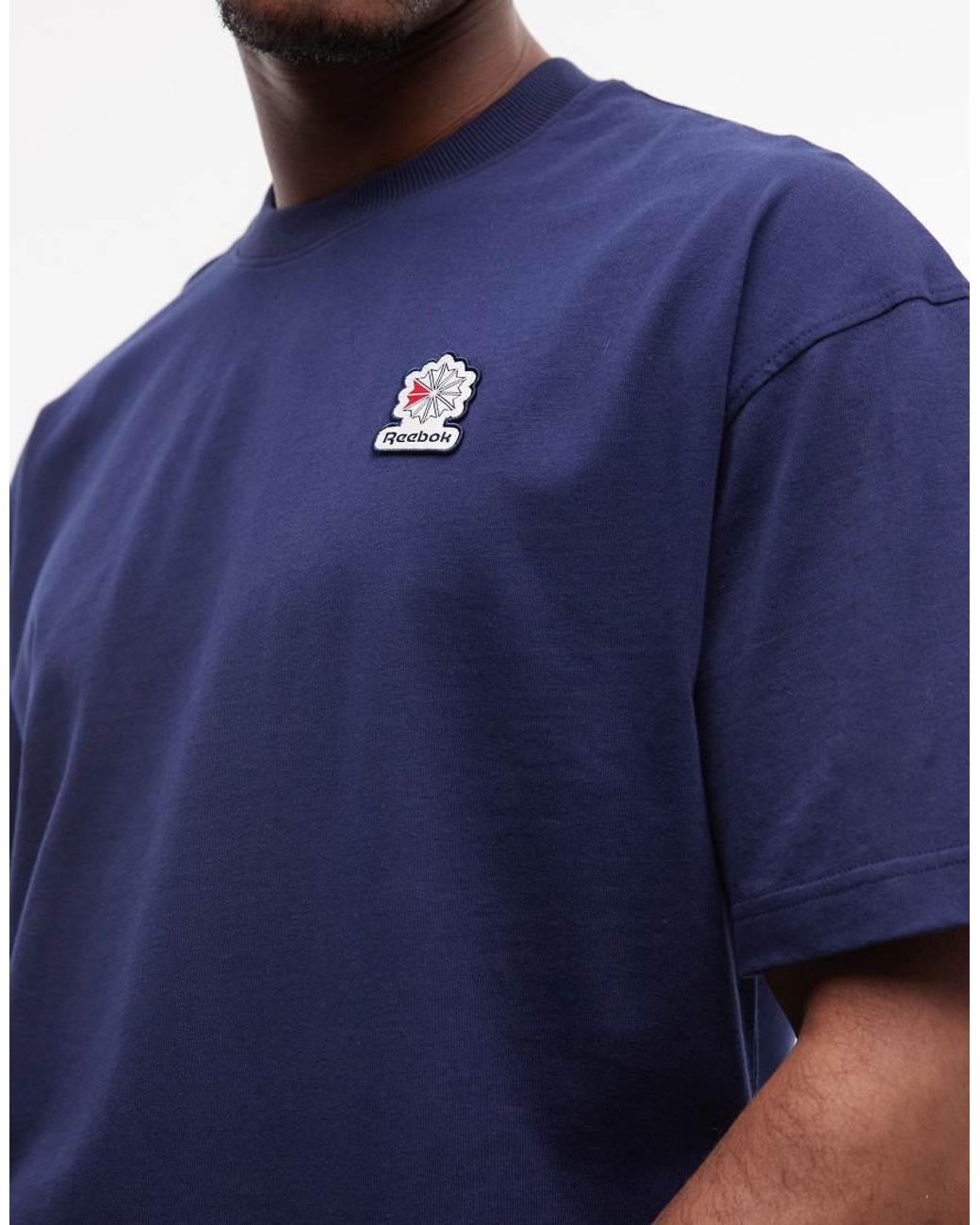 Reebok Blue Patch Logo T-shirt for men