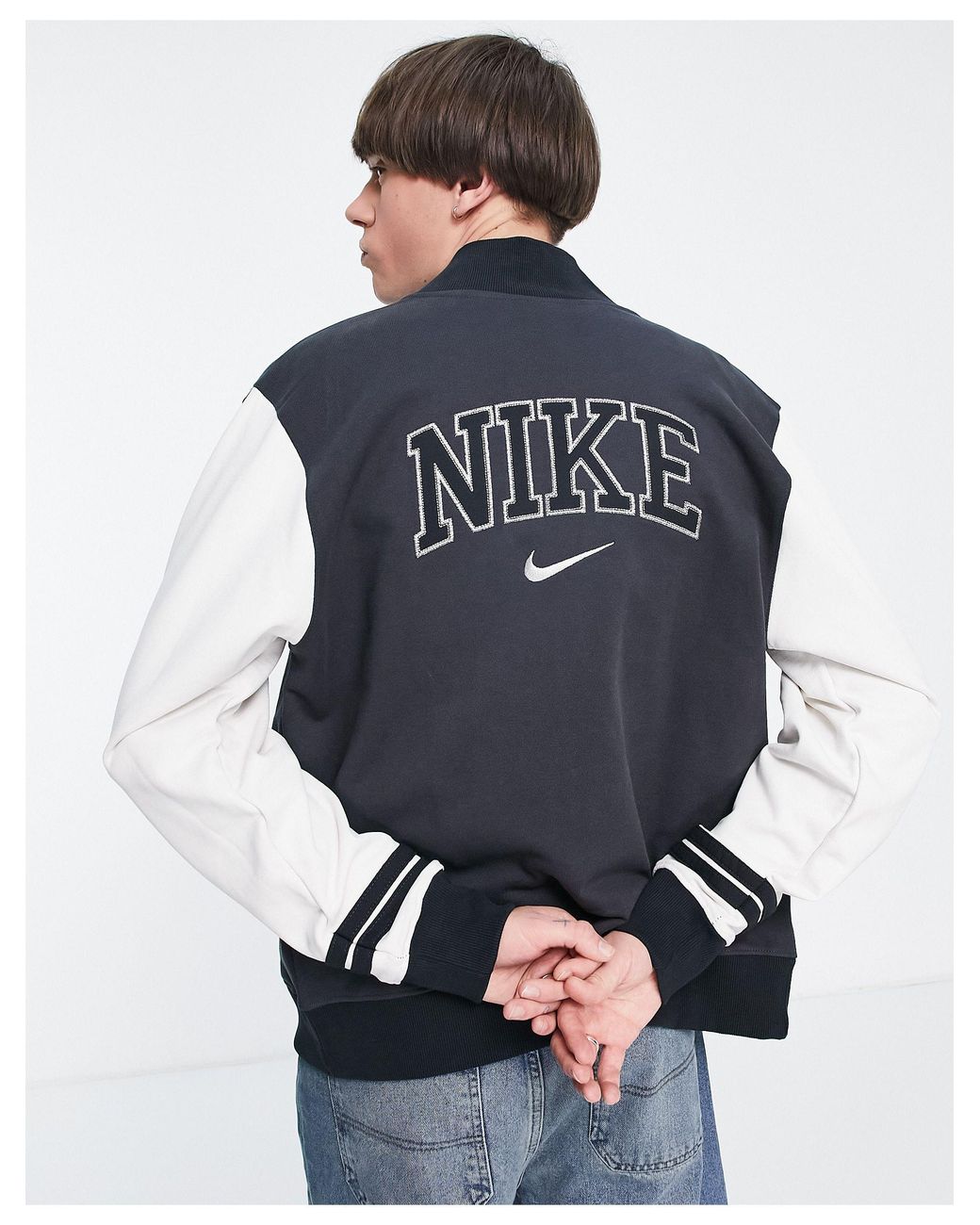 Nike – unisex – jacke im retro-college-look in Schwarz | Lyst AT