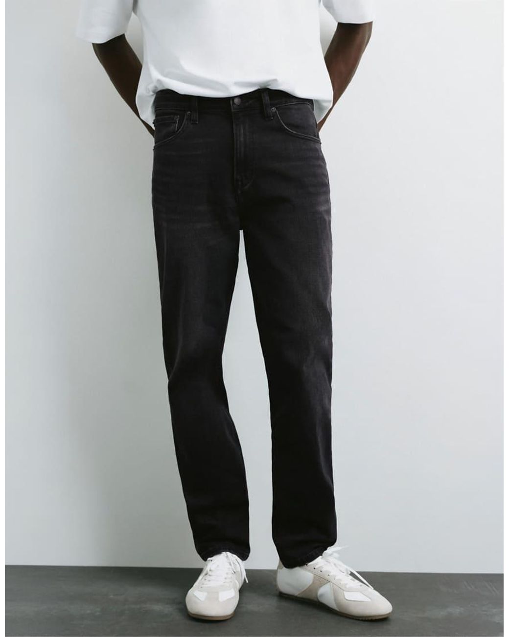 Pull&Bear White Slim Fit Jeans for men