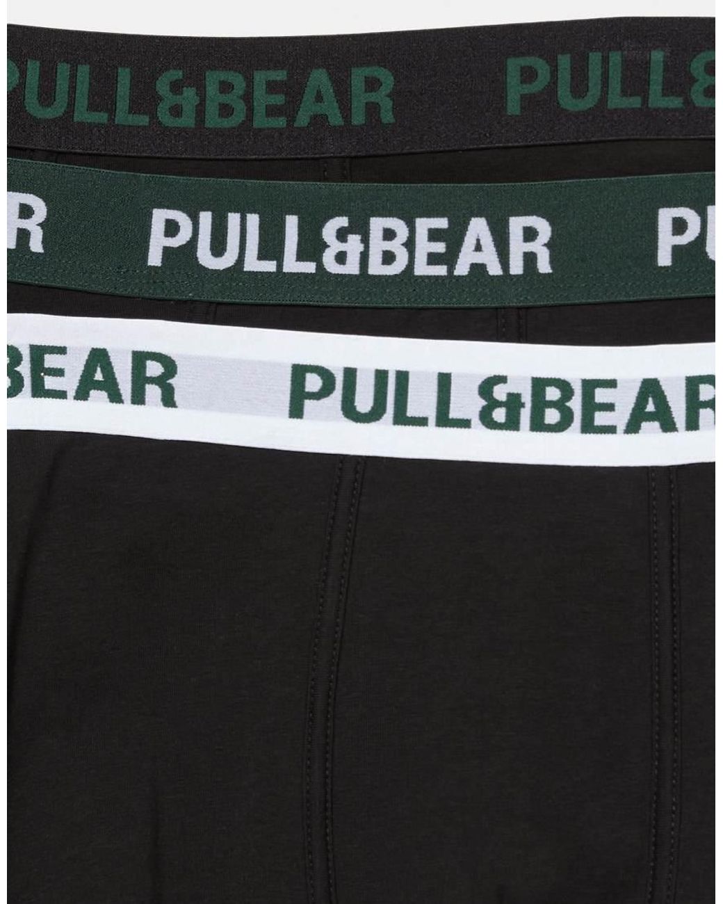 Confezione Da 3 Boxer di Pull&Bear in Black da Uomo