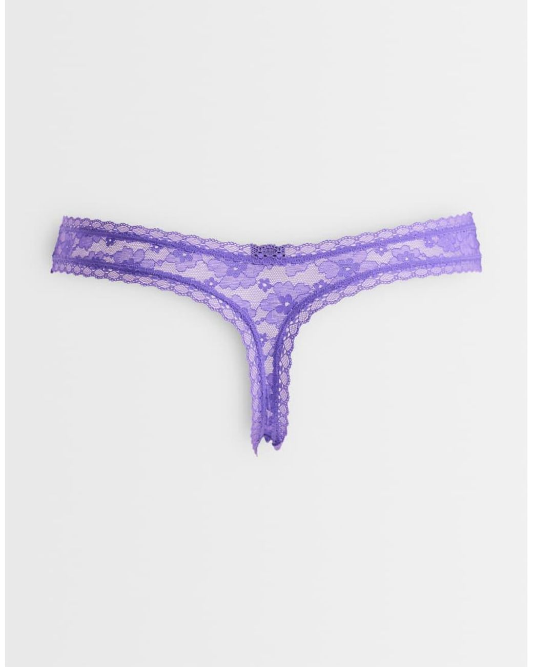 ASOS Multicolor 3 Pack All Over Lace Dipped Front Thong