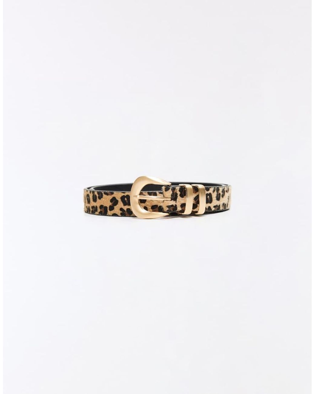 Bershka Blue Animal Print Buckle Belt