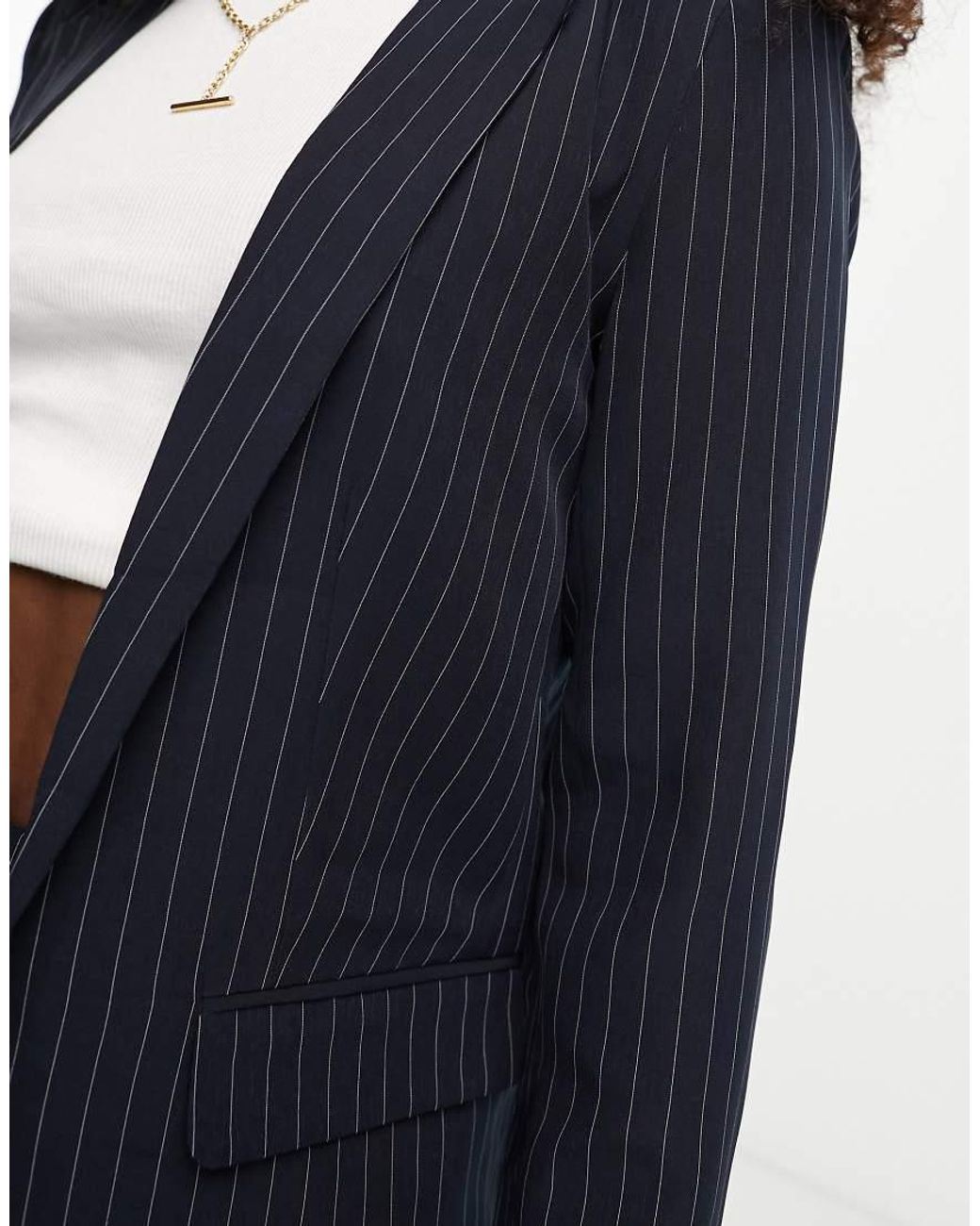 Pieces Blue Tailored Blazer