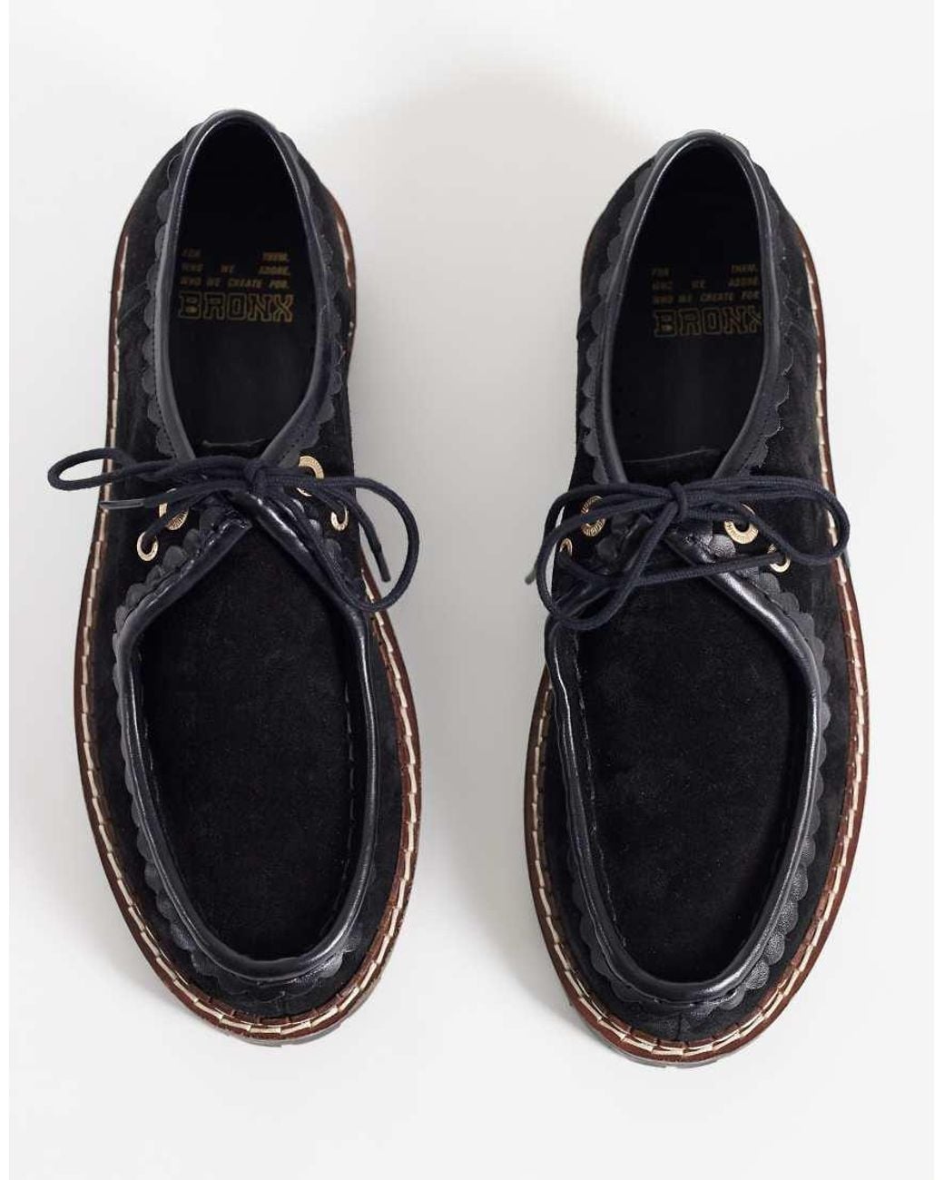 Bronx Black Sor-aya Lace Up Shoes
