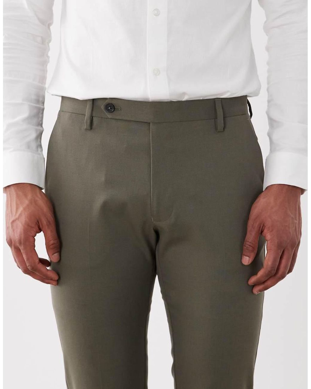 ASOS Green Skinny Suit Pants for men
