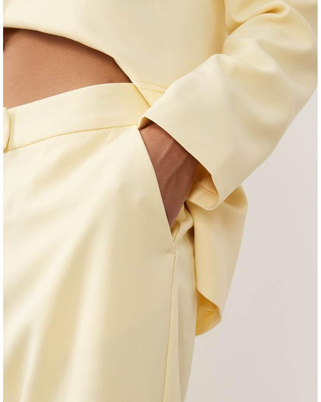 Vila Natural Tailored Trousers Co-ord