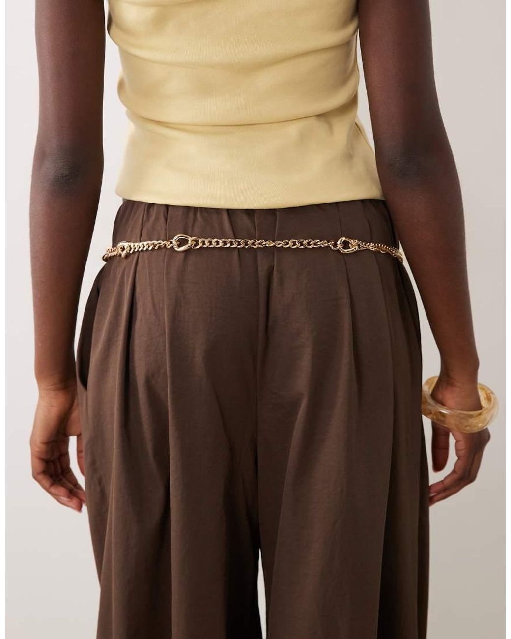 ASOS Natural Chain Tassel Belt