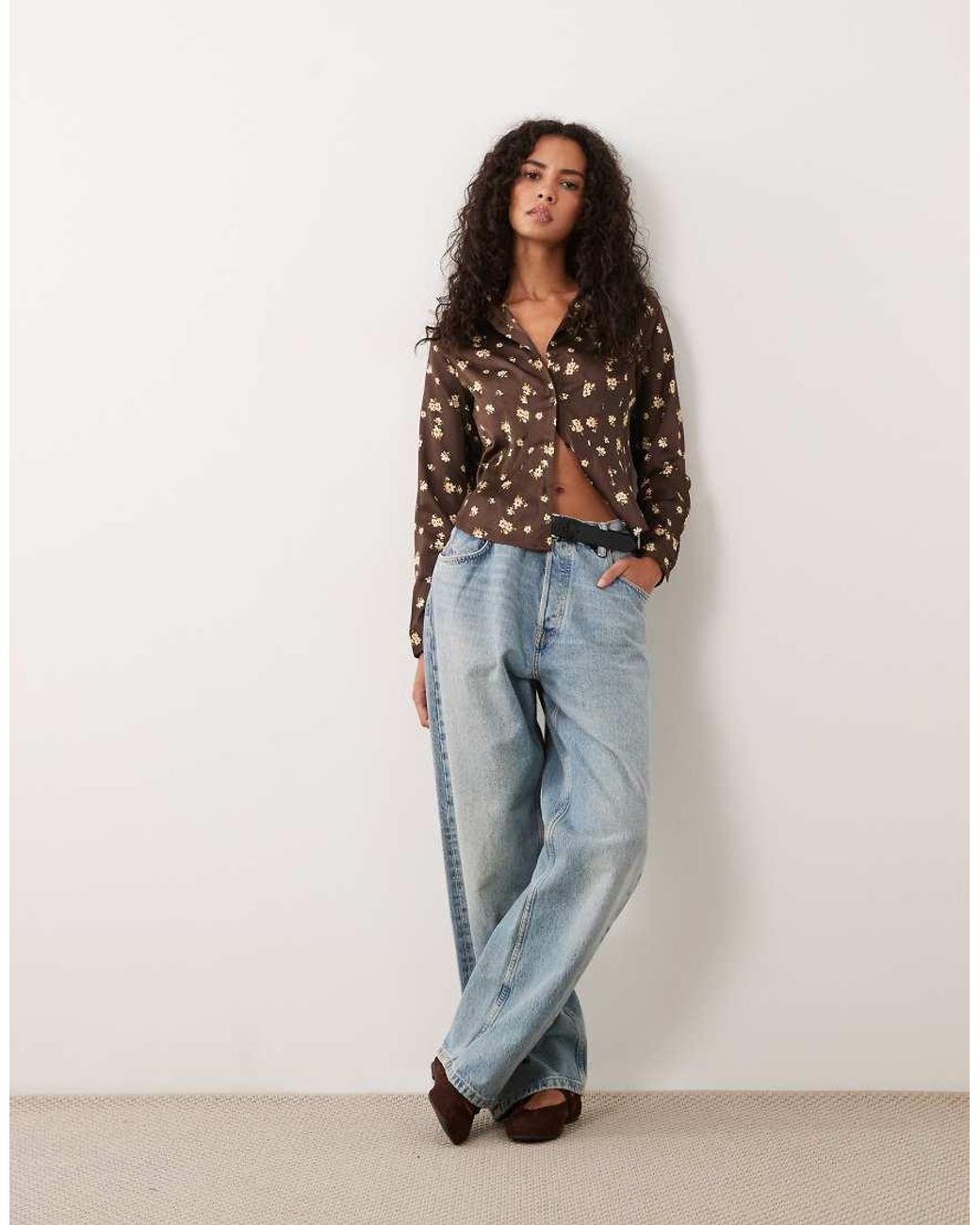 Wednesday's Girl Multicolor Satin Shirt