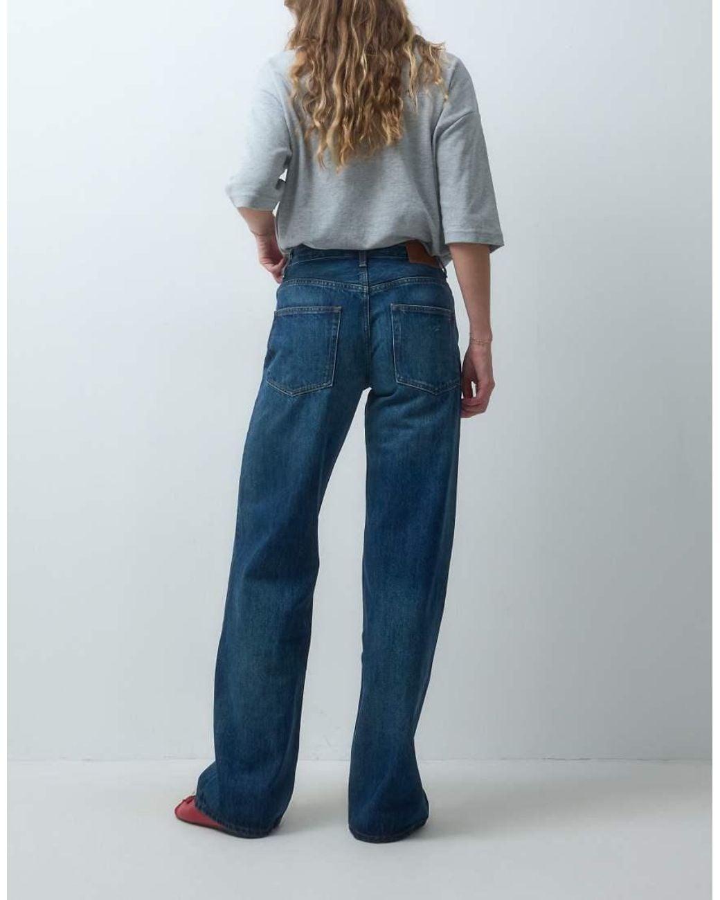 Tommy Hilfiger Blue Mia Mid Rise Relaxed Straight Fit Jeans