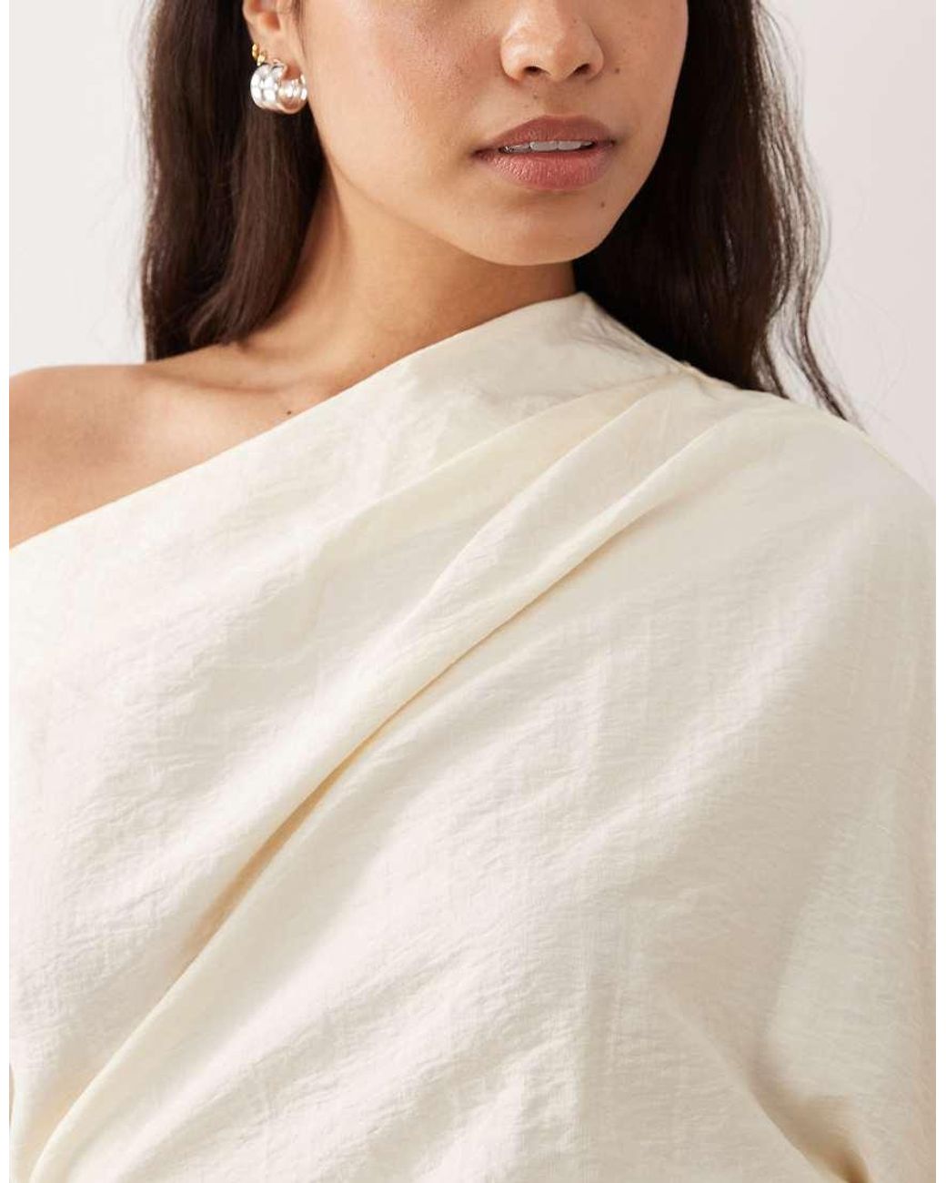 ASOS Natural Off Shoulder Top