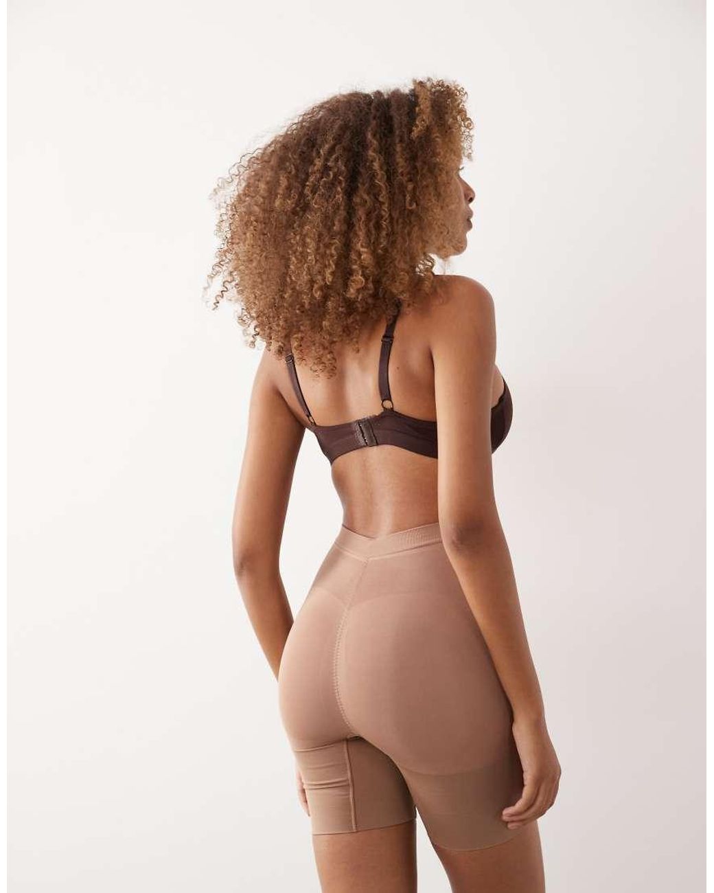 Spanx Brown Sculpt Gofigure Mid-thigh Short