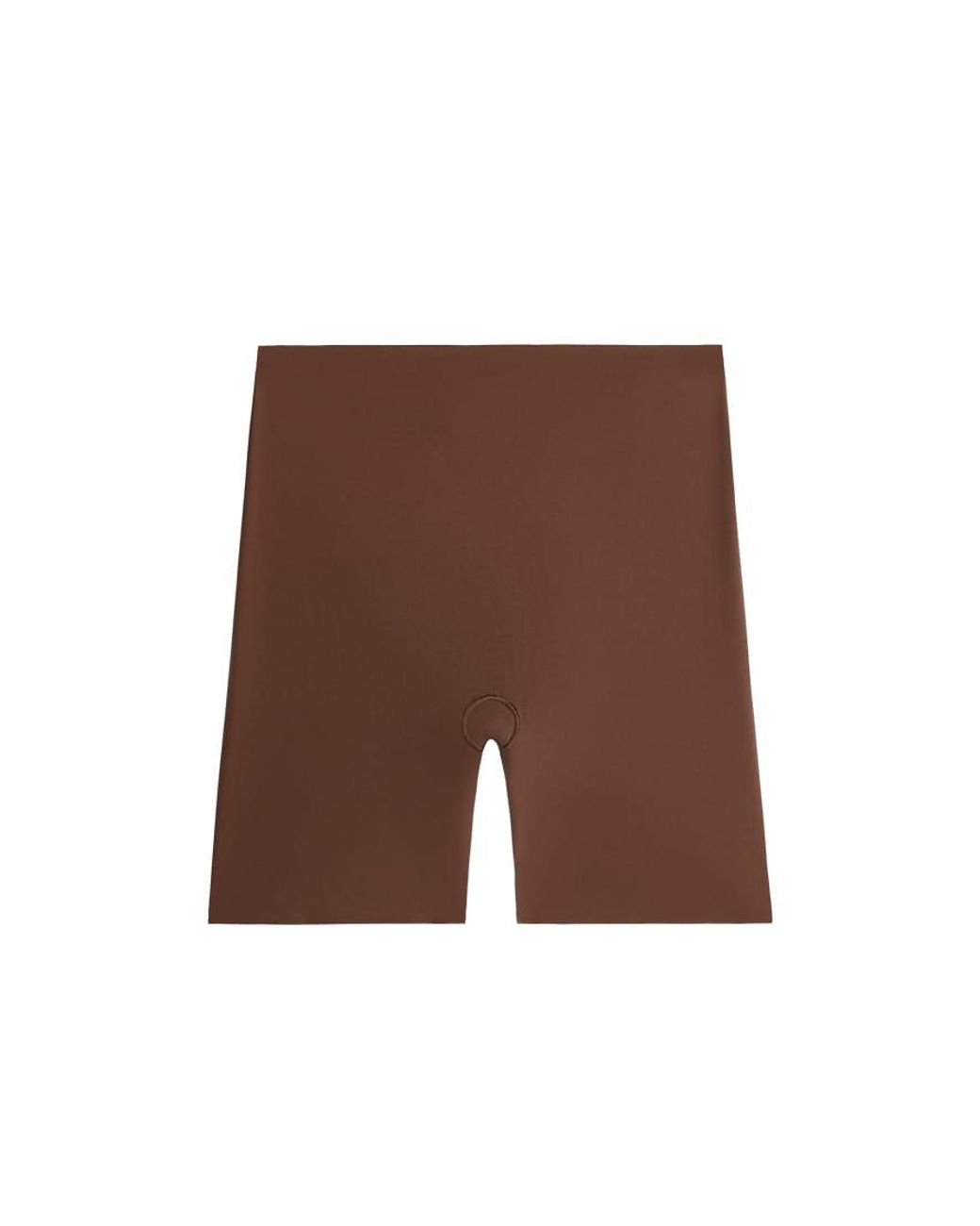 Oysho Brown High-Waisted Invisible Laser-Cut Shapewear Shorts