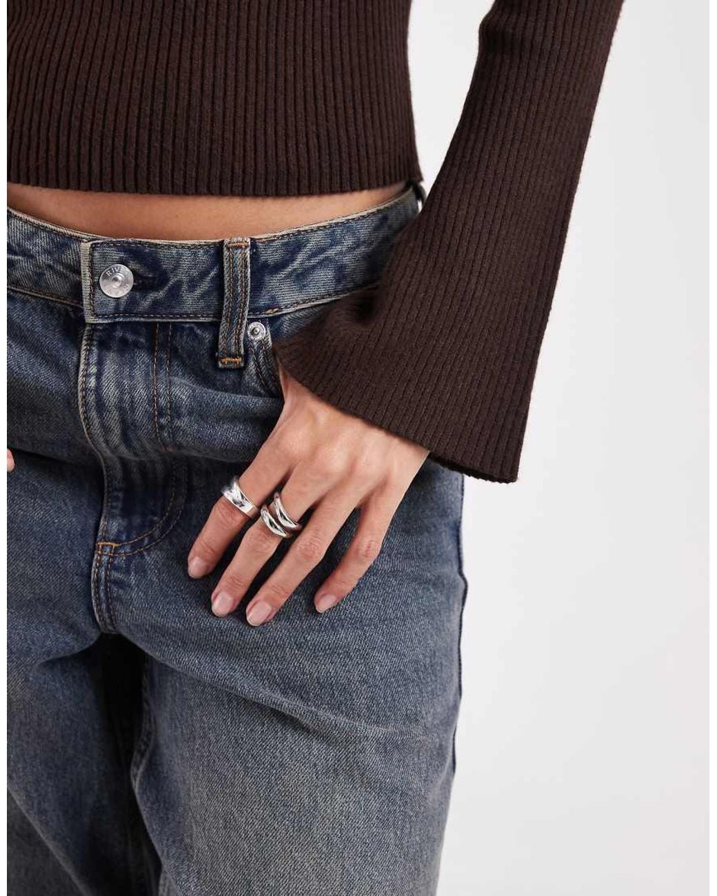 Hollister Black Knitted Slash Neck Jumper