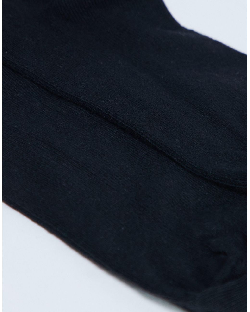 TOPSHOP Black Ribbed Frill Socks