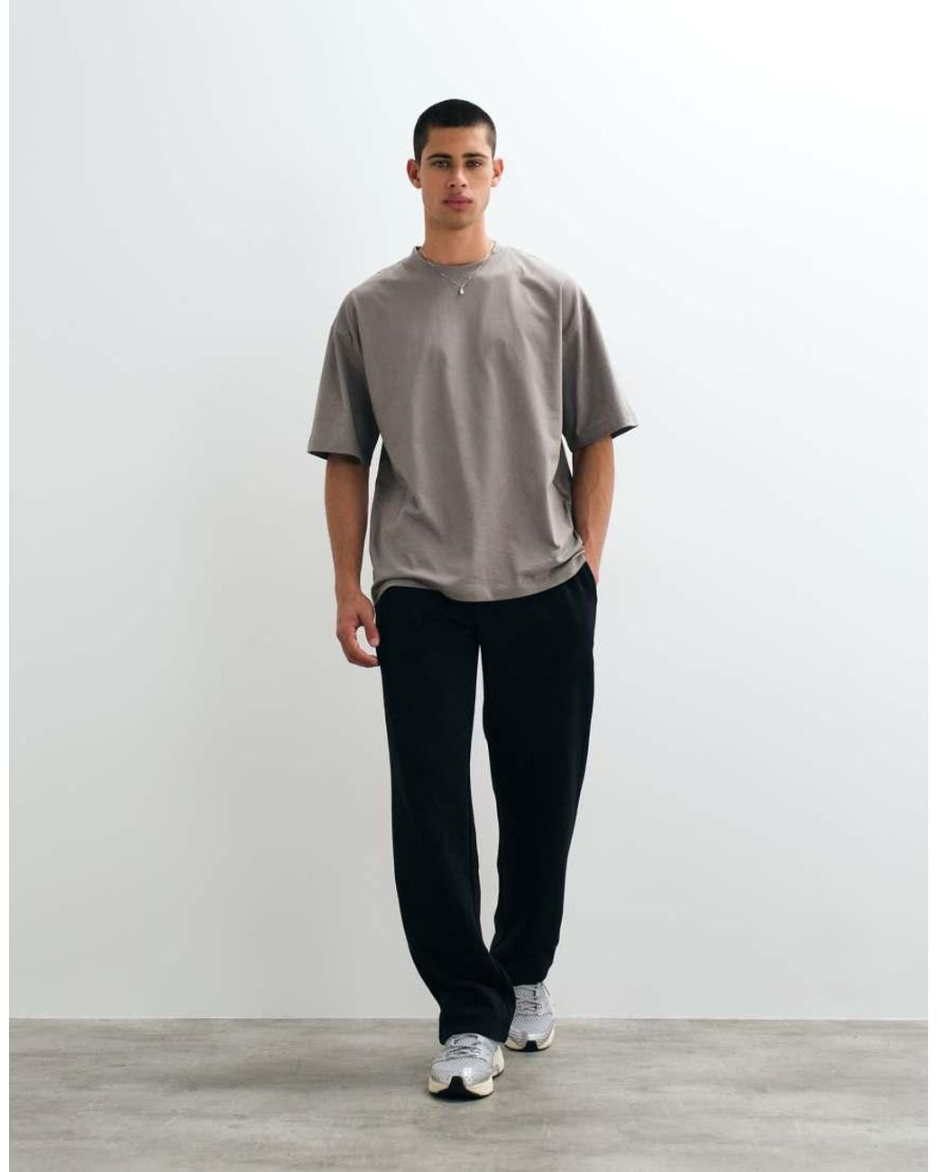 ASOS Gray Essentials Oversized T-shirt for men