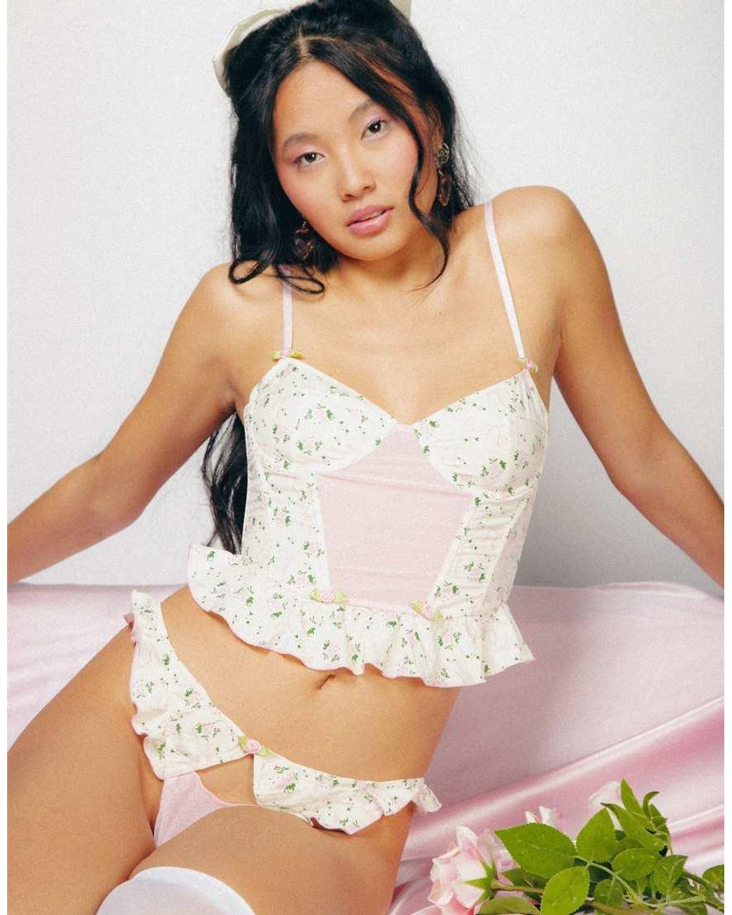 Wild Lovers Multicolor Scarlett Ditsy Floral Corset