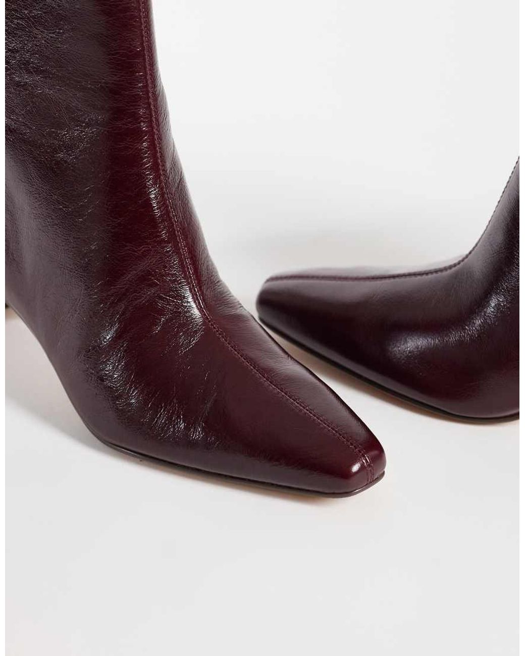 Dolce Vita Purple Bennet Heeled Mid Ankle Boots