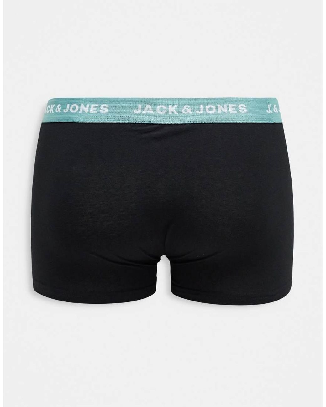 Jack & Jones Black 7 Pack Trunks for men