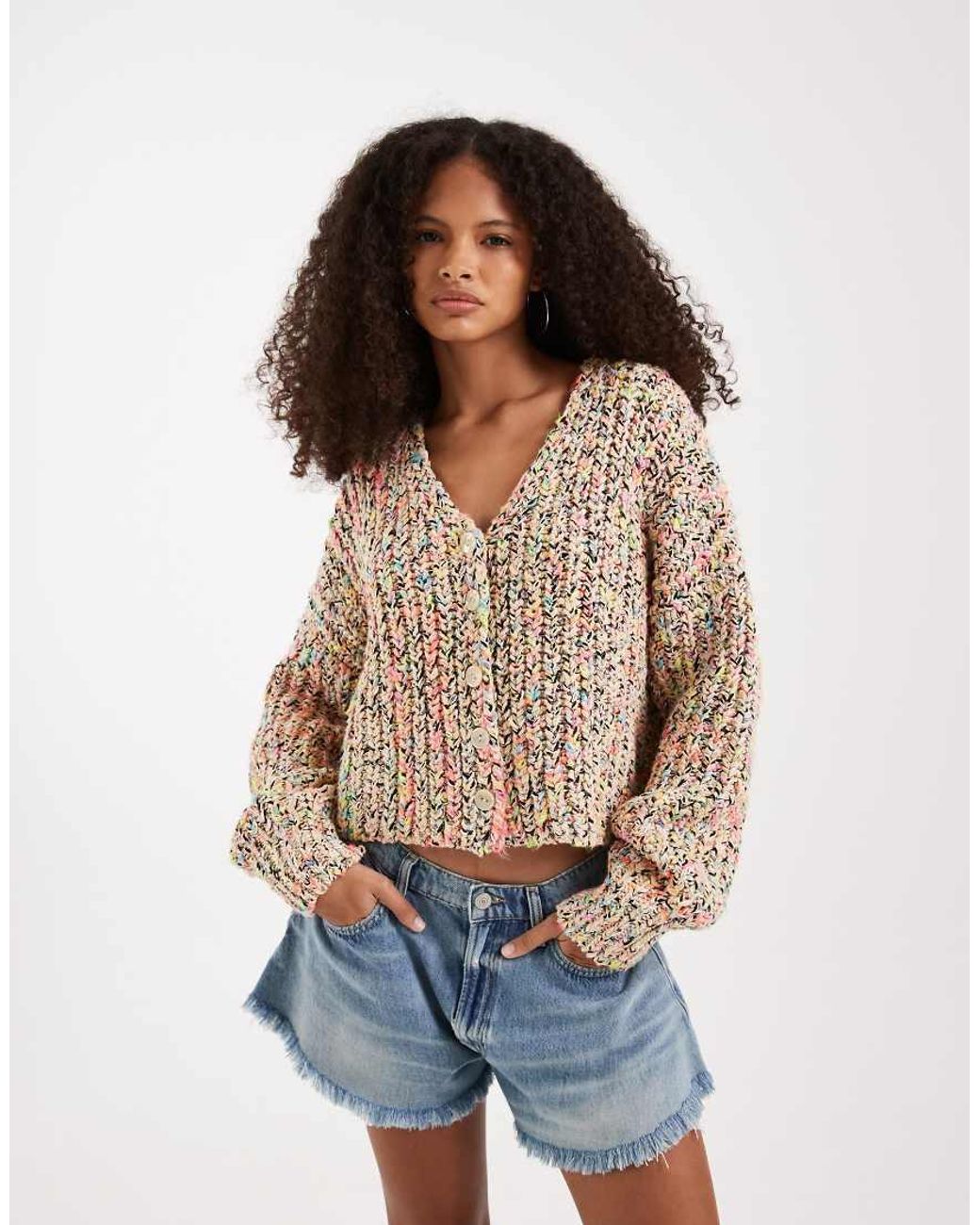 Free People Blue Flea Market Cardigan