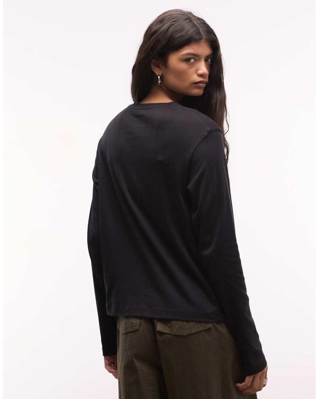 Weekday Blue Super Soft Long Sleeve T-Shirt