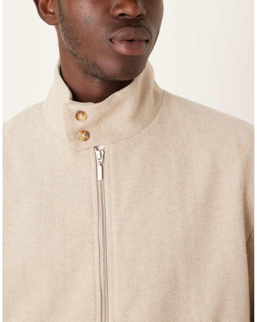 ASOS Natural Blouson Smart Co-ord Jacket for men