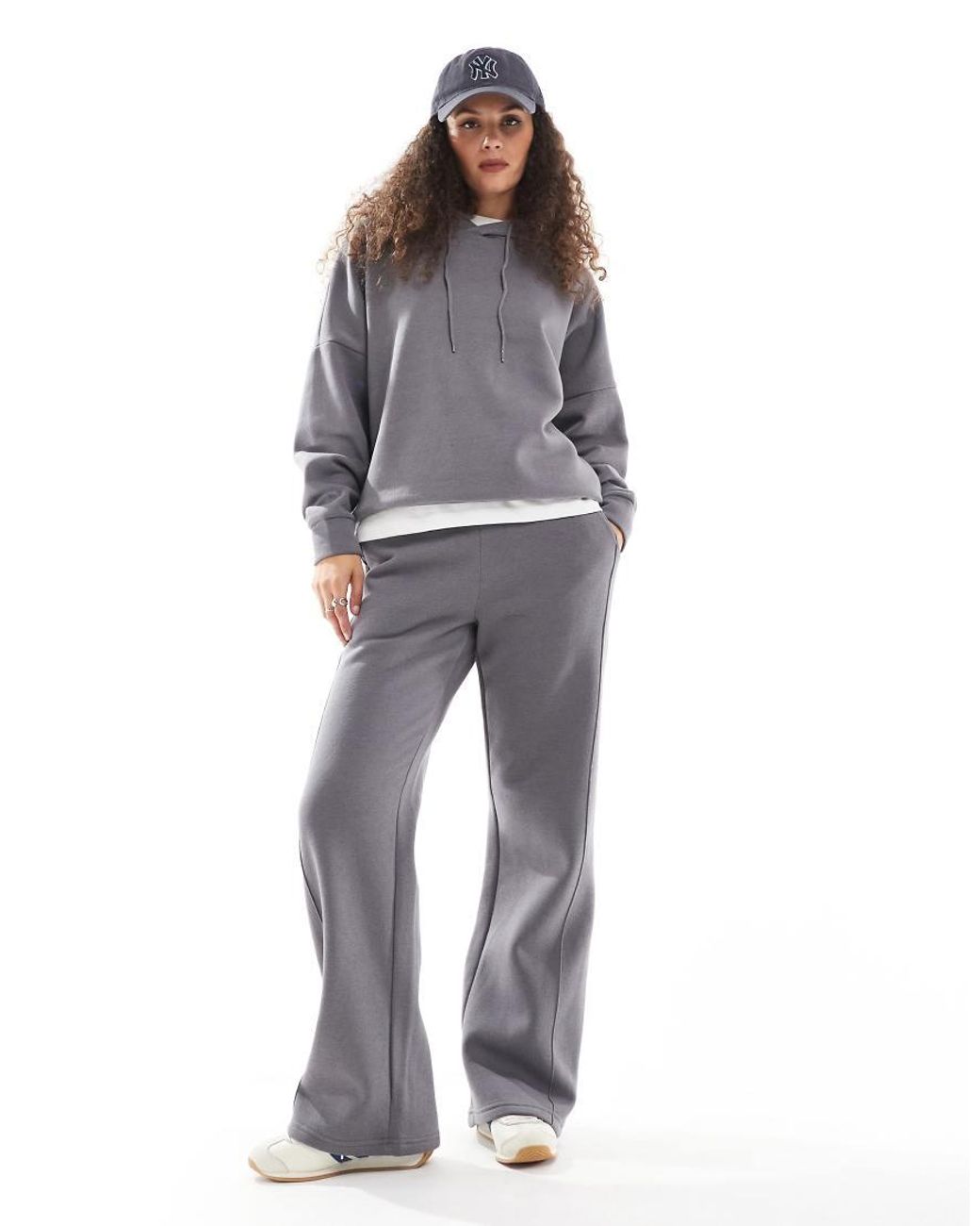 Noisy May Gray Loose Fit Hoodie Co-ord
