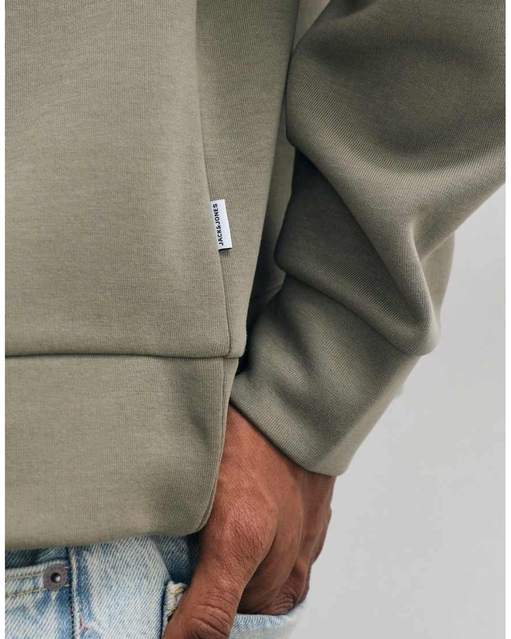 Jack & Jones Green Oversized Heavy Weight Sweatshirt for men