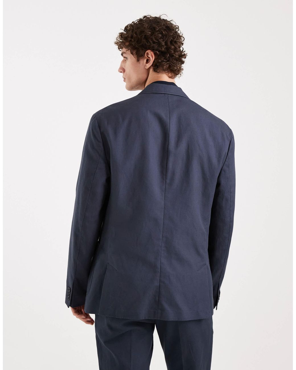 ASOS Blue Slim Suit Jacket for men