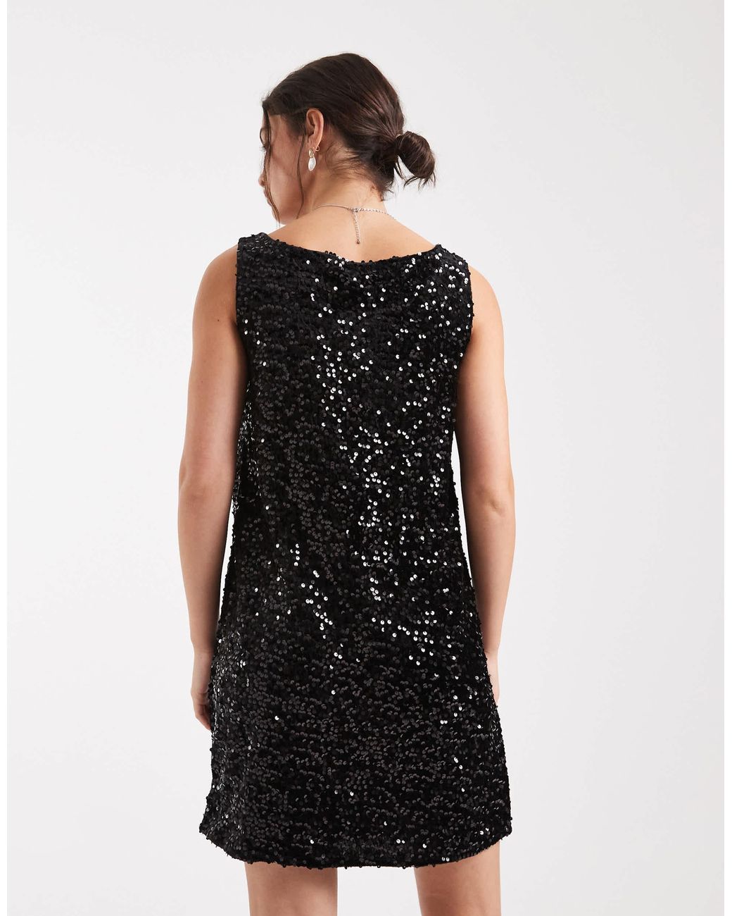 Pieces Black – wendbares mini-etuikleid