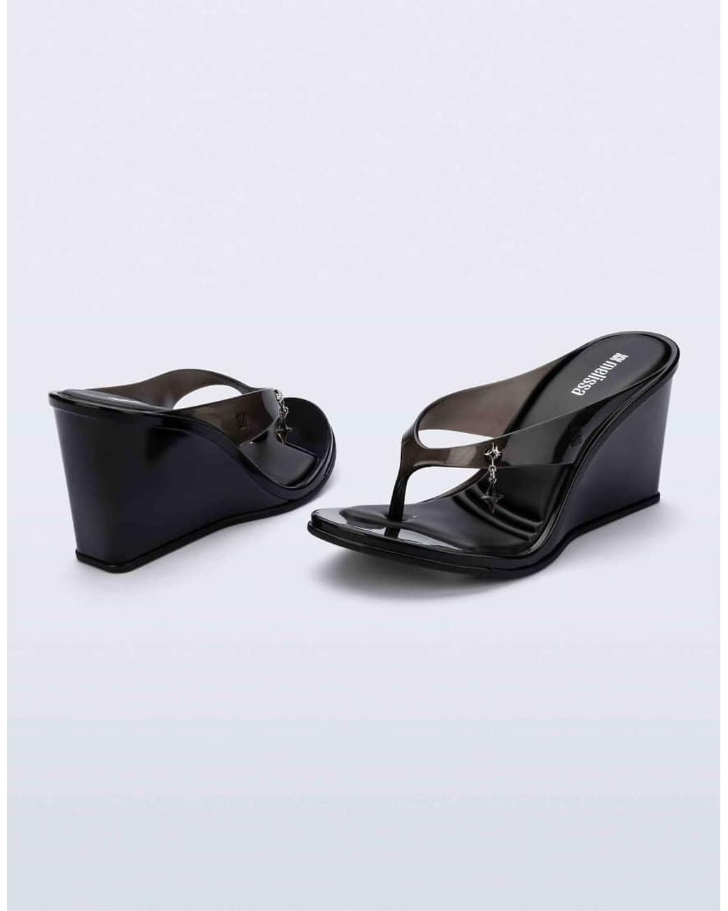 Melissa White Nabeela Block Wedge Heels