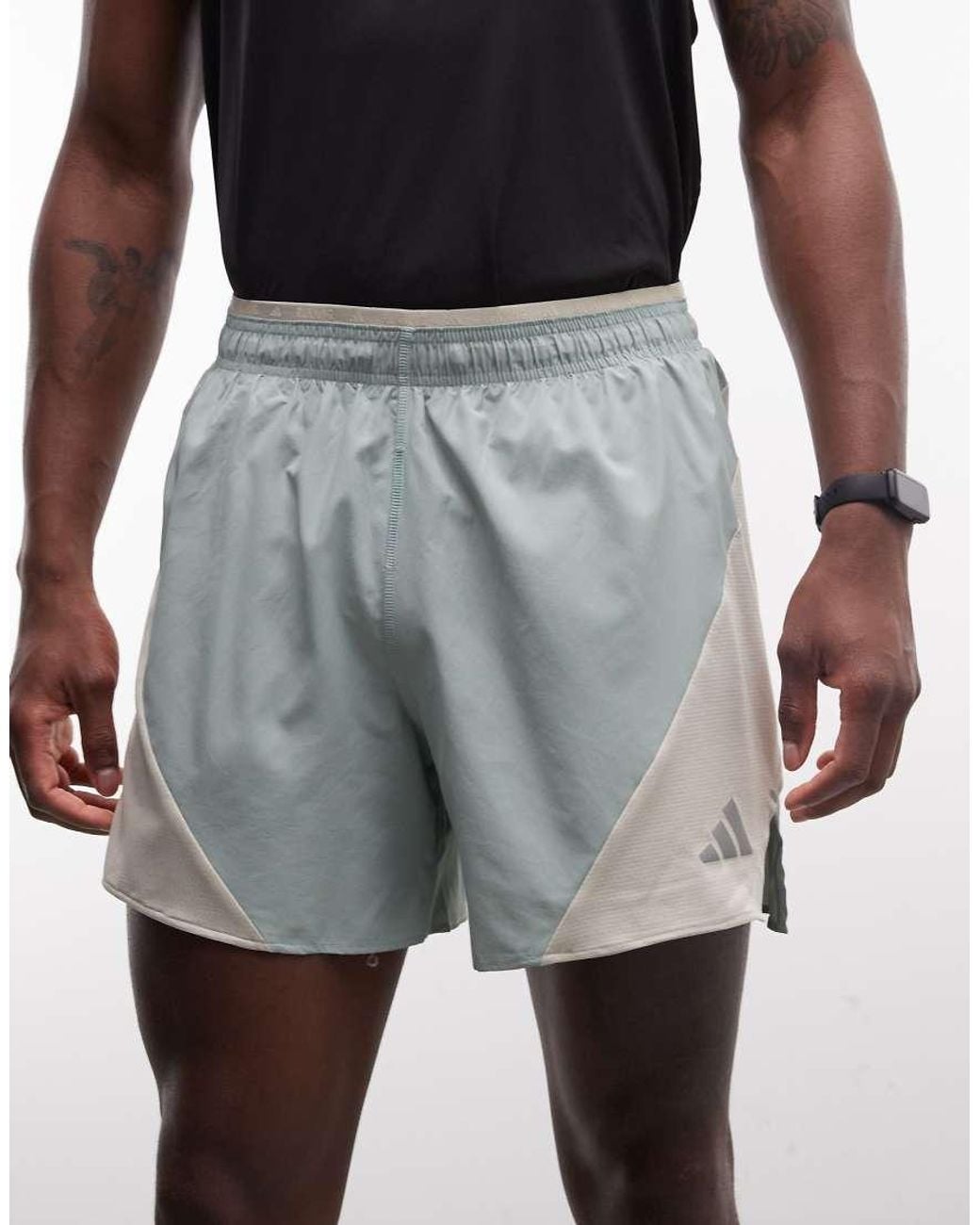 Adidas Originals White Adidas Running Adi365 Shorts for men